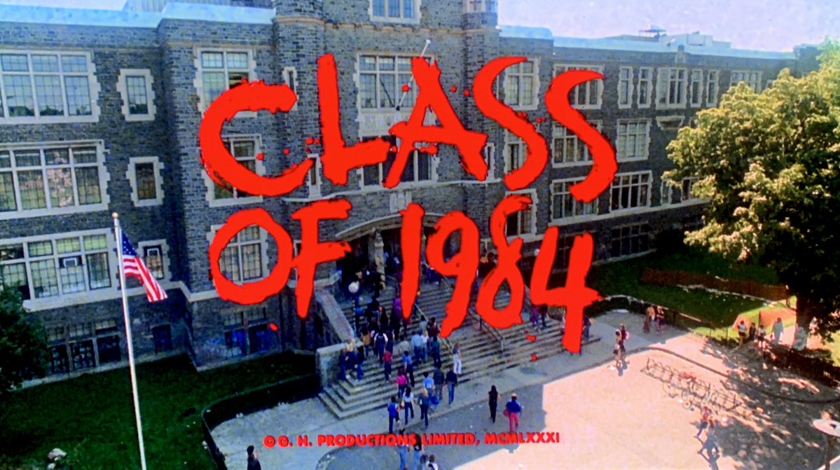 TruAndres's tweet photo. Across between The Warriors and Death Wish, this psychological thriller tackles the decay of society that starts in our under privileged schools. A depiction that hits a little too real and reminiscent to my youth. #MoviesInOctober #SpookySeason #ClassOf1984 https://t.co/JT0VWfvJrm