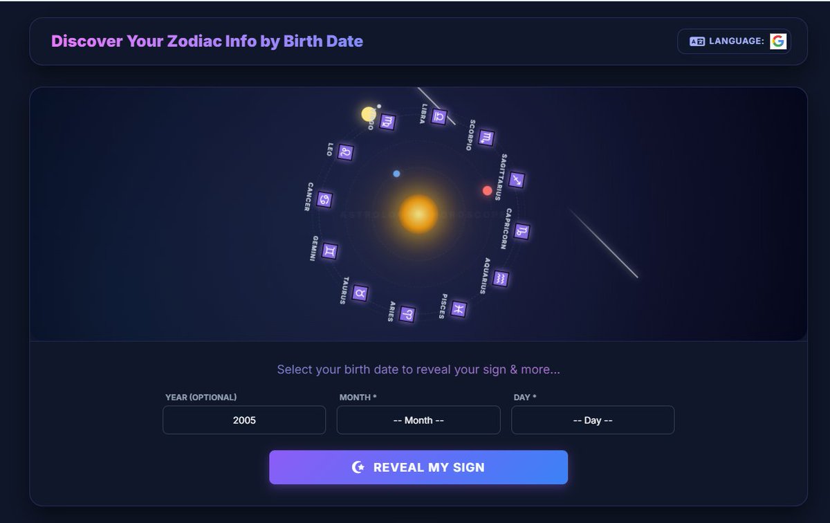 tipsbosscom's tweet photo. Discover Your Zodiac Info by Birth Date
Select your birth date to reveal your sign &amp; more...
https://t.co/sWb0JZLVyB

#zodiac https://t.co/fZIjOXONKf