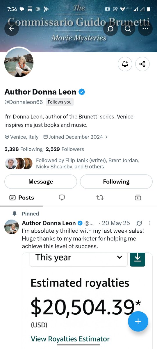pievidwriter's tweet photo. Scammers know exactly where to find people who are hoping for a connection or opportunity.

Check the account before engaging. A famous author following you doesn’t necessarily mean it’s them.

#WritingCommunity #AuthorsOfTwitter #ScamAlert #BookTwitter #Authors https://t.co/j0wekFHGCC