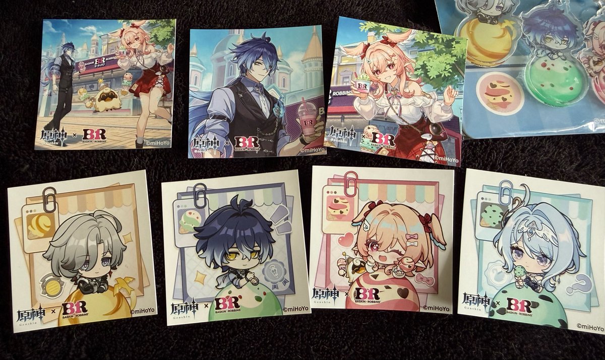 souta_heresy's tweet photo. アイスまみれwww
箱から袋のまま移し替えの時に保冷バックのチャックが壊れるハプニングが起き、ちと溶け始めているが無事に帰宅(｀･ω･´)
箱も目立つ損傷なく無事\( ´ω` )/

店員さんが特典好きなの選んでください♪って言うてくれて神🥹🙏🏻✨
7個分買ったから7種類全部貰ってきた\( ´ω` )/イェーイ https://t.co/euvk9H5258