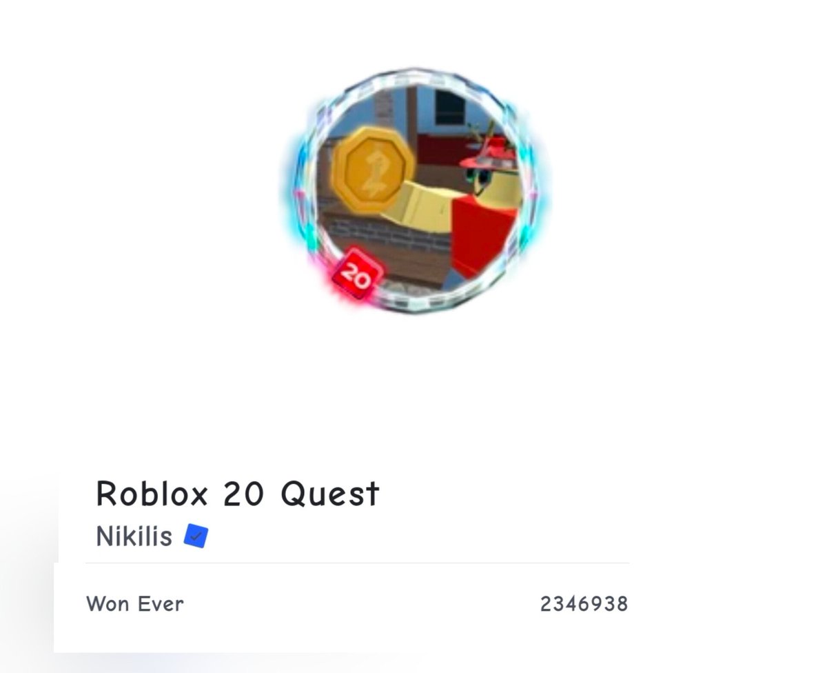 MM2WorldWide's tweet photo. Over 2 Million of The Hunt: Roblox 20 Quest Completion Badges have already been awarded in under 12 hours of the event starting. https://t.co/JuJFzlpmpE