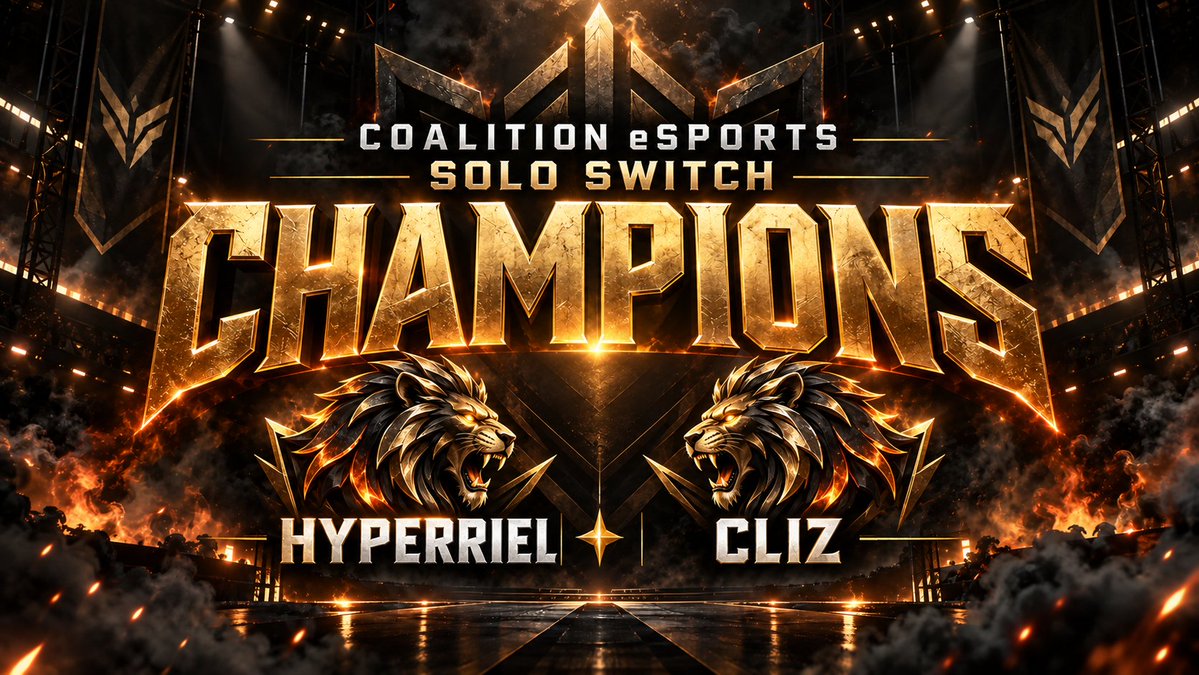 CoalitionHQ's tweet photo. CONGRATS TO OUR CHAMPIONS!!
Taking home the $100 Prize Pool
@SLHyperriel @clizslays https://t.co/7B21Pnbjp3