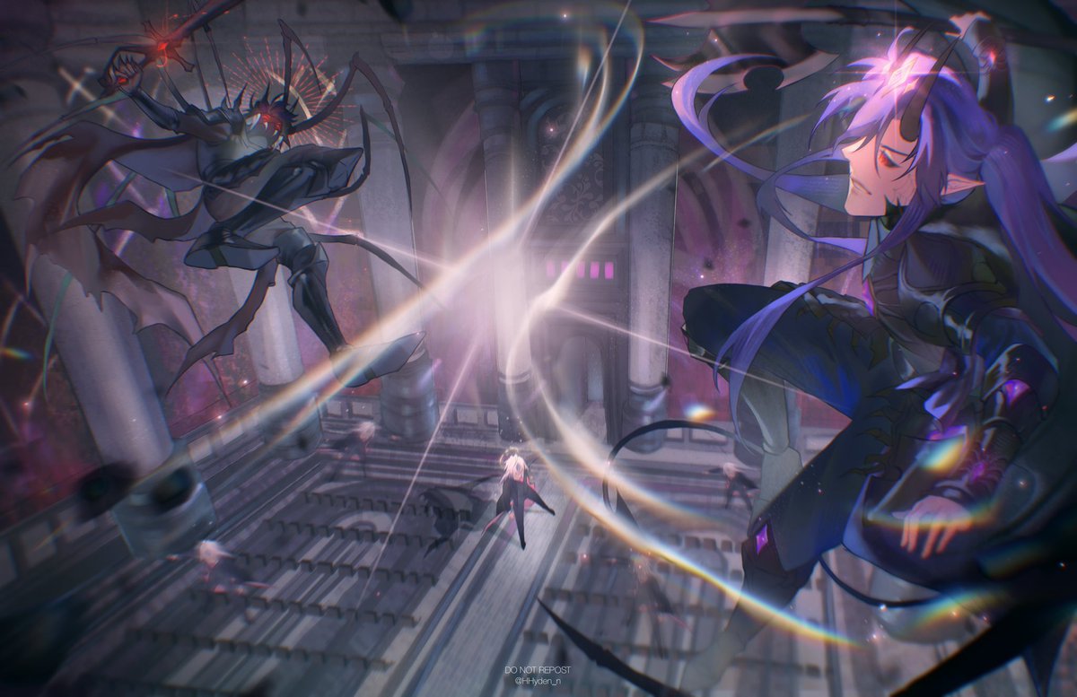 HHyden_n's tweet photo. I wanna say hi too 👀✨

*currently into drawing backgrounds and action scenes right now*🥳 https://t.co/KQq7EqUYtp