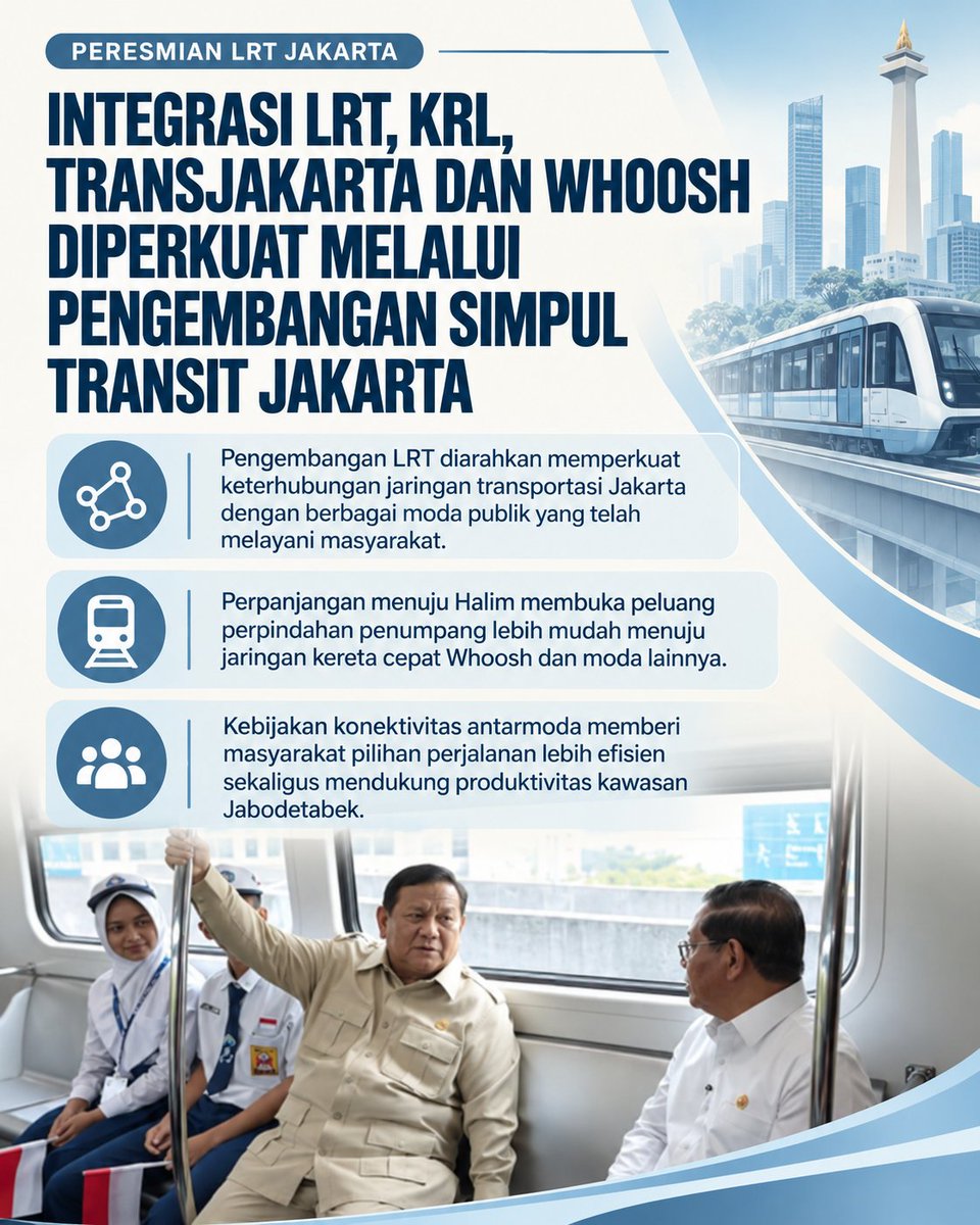 Ali2667567555's tweet photo. Transportasi publik yang terhubung membuat perjalanan semakin praktis. 🚆🚌 Semakin baik konektivitas antarlayanan, semakin mudah masyarakat berpindah dan beraktivitas
#jagaindonesia #LRTNnyambung #transportasipublik #indonesia https://t.co/O9acTL0URs