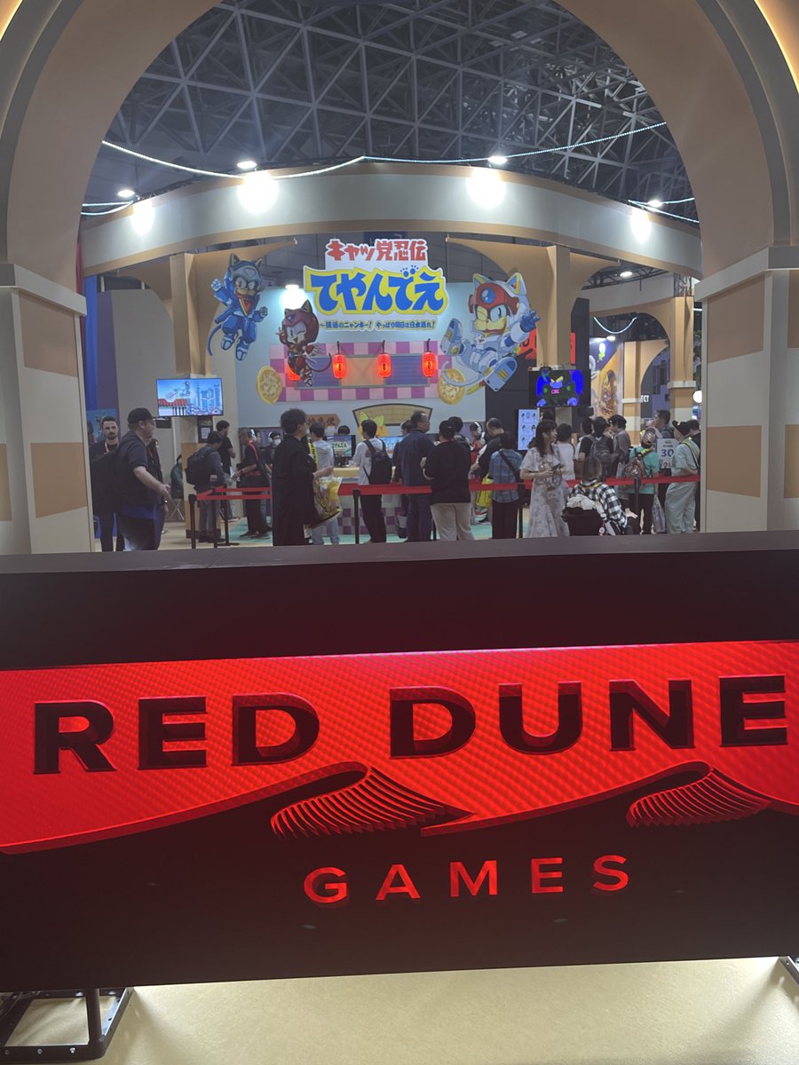 poli_aka's tweet photo. 東京ゲームショウで
「キャッ党忍伝てやんでえ」
のゲームを見てきたよ！

昔の「てやんでえ」よりてやんでえしてたよ！

すげえ！ https://t.co/fwgolOJbhf