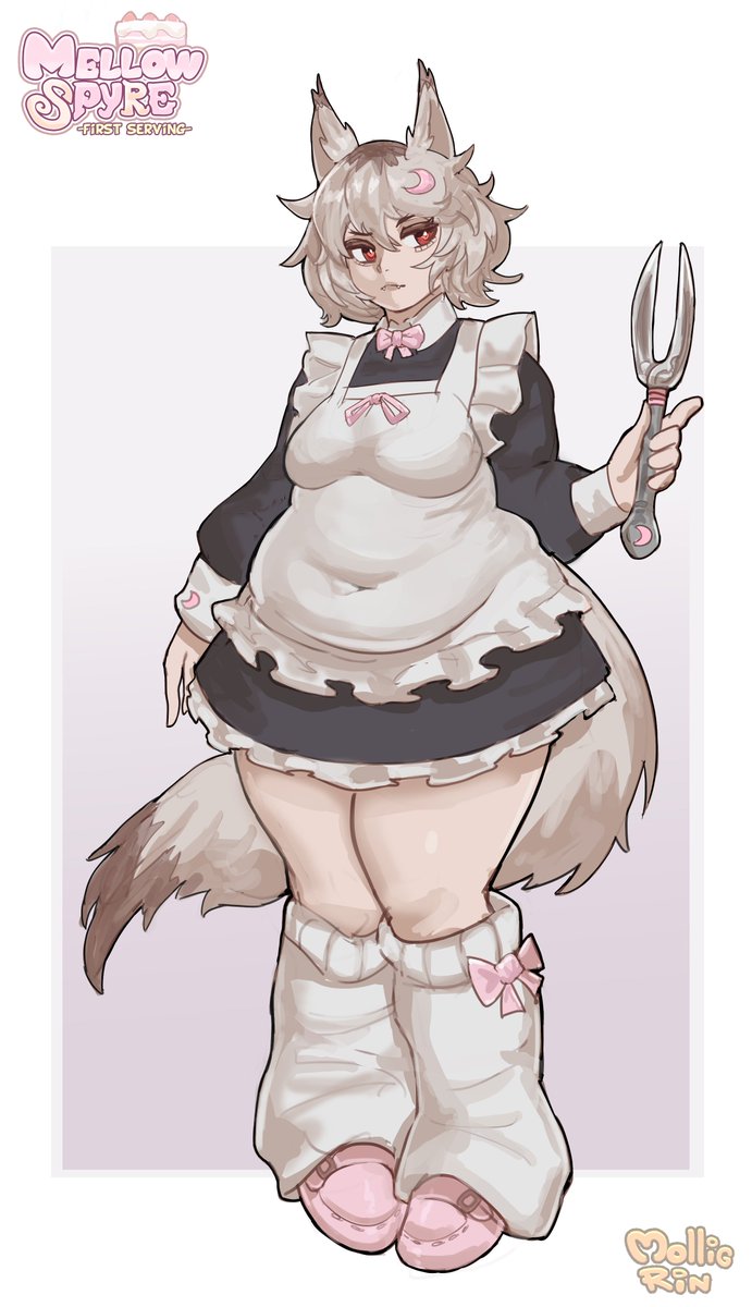 molligrin01's tweet photo. Chubby Wolf Girl Maid 🐺🍰 https://t.co/RT6Pavu8fV
