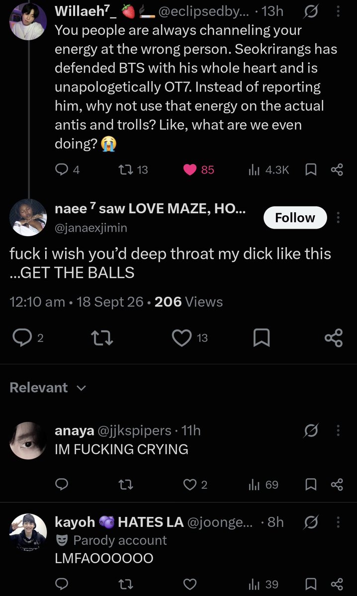 admirevjungkook's tweet photo. “seokriangs got suspended” “storyofpjm next” and when someone tells them to report bts antis “you’re such a d-ck ride” atp, their behavior is no different from the antis they claim to oppose, these hypocrites are the worst than the antis https://t.co/NcHTztiosl