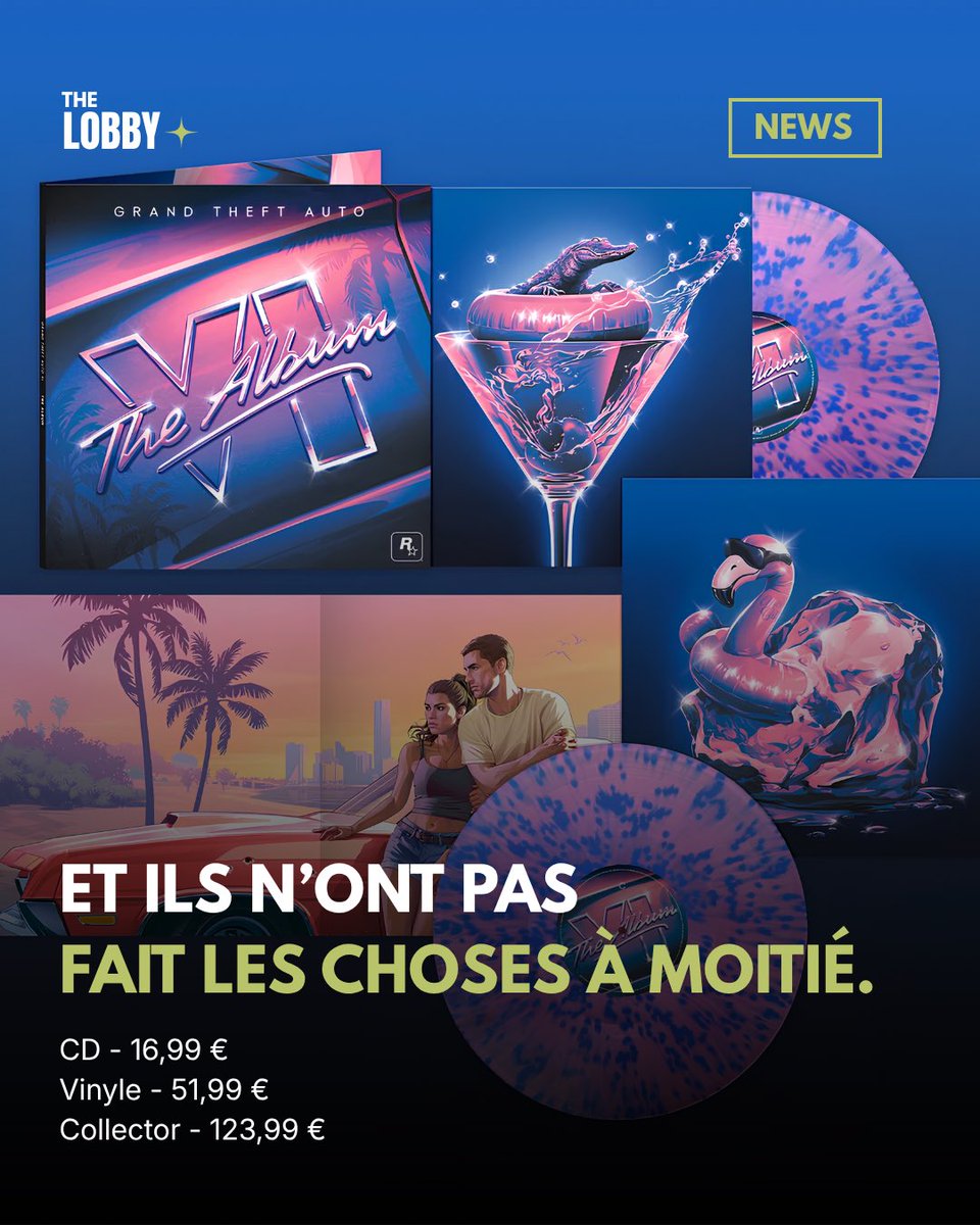 THELOBBYfr's tweet photo. 🚨C’est officiel : GTA VI aura son propre album de 34 morceaux originaux. 

Travis Scott, Yung Lean, Future, Metro Boomin, PinkPantheress, Fred again.., Rauw Alejandro, Keith Richards… Six titres sont déjà disponibles. 

Rockstar passe à la vitesse supérieure. 

#gaming #gta6 https://t.co/LAlEz5Yzst