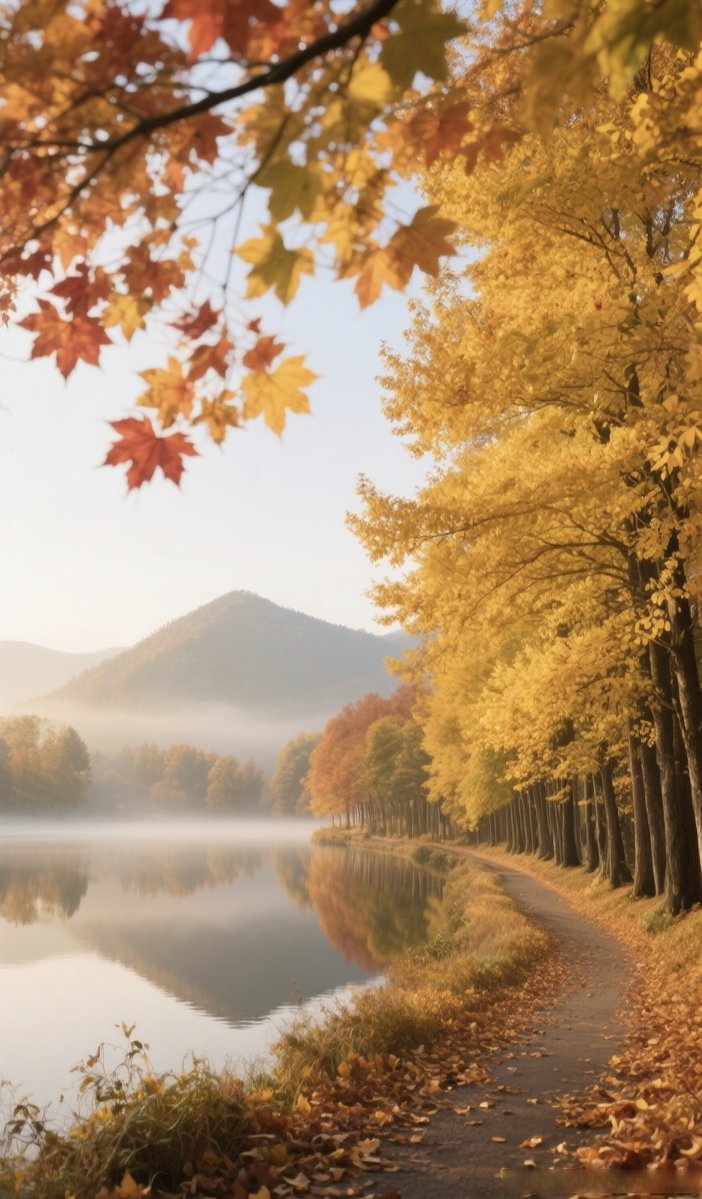 peaci021949's tweet photo. [The first autumn breeze brings crisp air and golden leaves—perfect weather for a cozy walk!]， https://t.co/6xfgT0GeAa