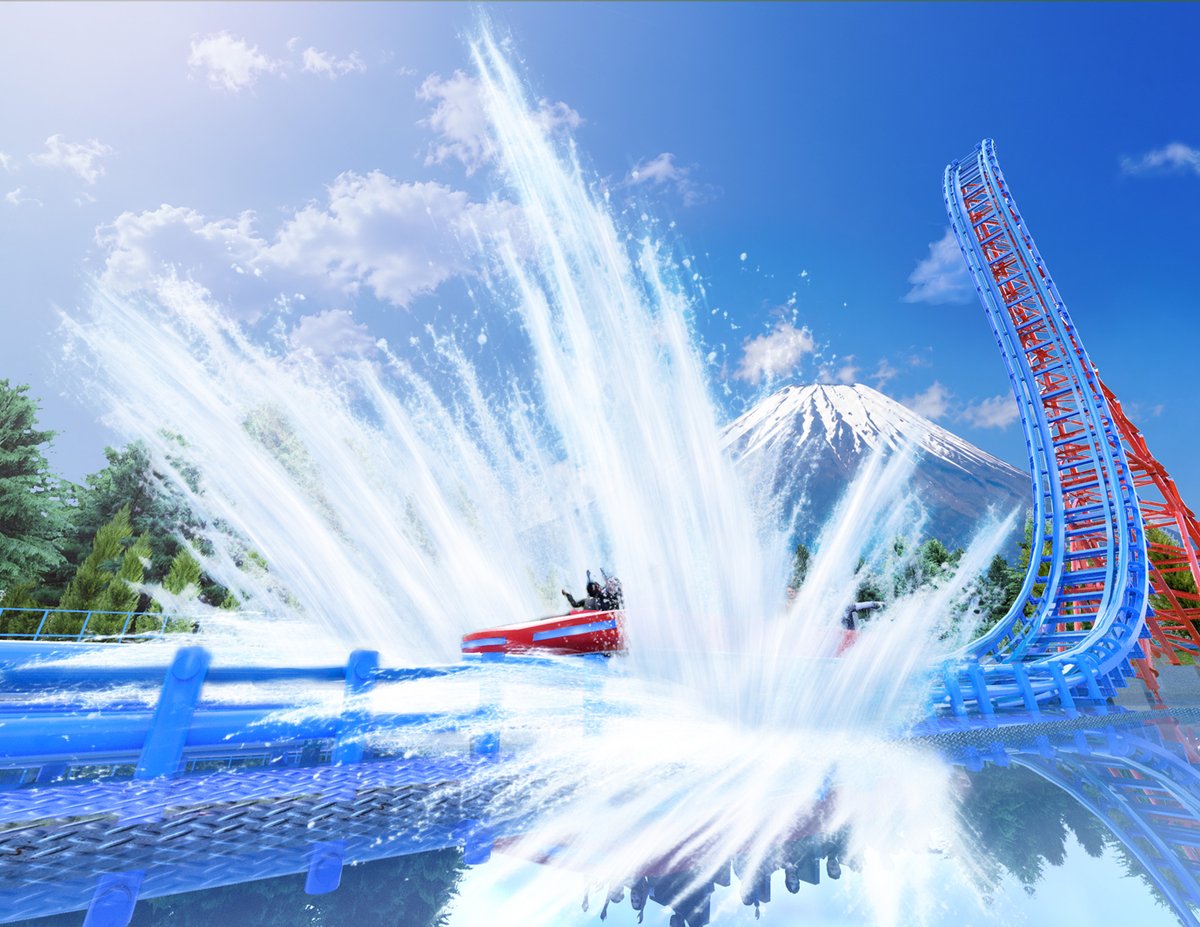 modelpress's tweet photo. 富士急ハイランド 来年夏予定で
新たな大型スプラッシュコースター誕生✨️

投資額は約40億円
https://t.co/VkiZULcss4

場所：「ええじゃないか」横（クールジャッパーン 跡地）／乗車人数：20名 https://t.co/KBGTaFfsVe