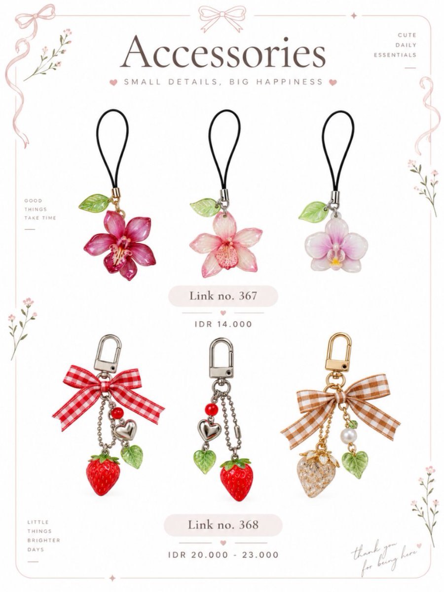 kepogoods's tweet photo. ✨ daily finds
tiny keychains, big cute energy. 🎀
buat yg tasnya masih keliatan kosong, 
#kepogoods #keychain #keycharms #gantungantas

Which one would you pick? 👀
♡ swipe to see all items
🔗 shop this look ⤵️
https://t.co/LSRolijECG https://t.co/ufLAEieE0E