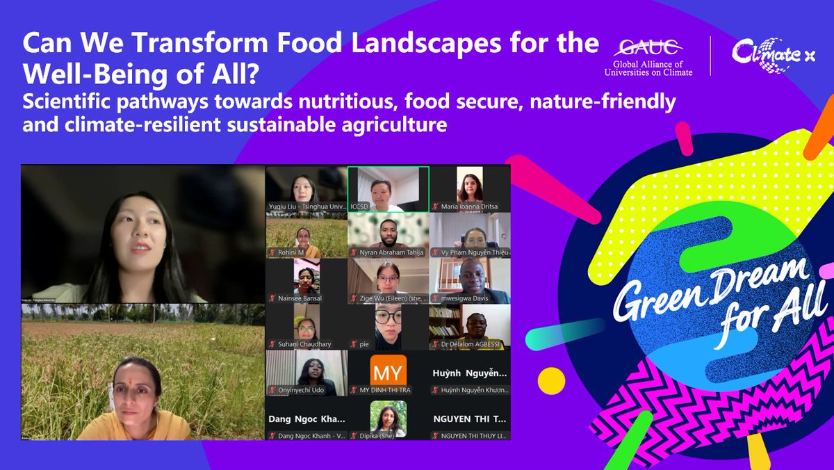 GAUC_News's tweet photo. How can we transform food systems for both people and planet? Dr. Rohini Mattoo of the Indian Institute of Science @iiscbangalore explored crop diversification, natural farming, soil health and climate resilience in GAUC’s 2026 Climate x Leadership Training Program. #GAUC https://t.co/cadj8IuHyI