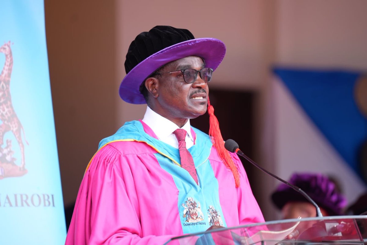 QueenCeles27954's tweet photo. Hon Julius Ogamba ,CS Education has graced the UoN75th Graduation happening now!!! #siniuon #Uonclass2026 #UoN75Graduation #WeareUoN https://t.co/mNIoFfbiBi