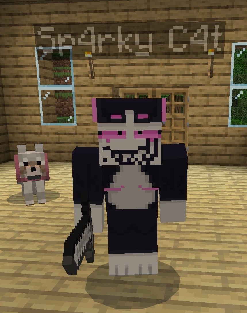 BeastBitten's tweet photo. Me and @UnknownNeki but i am threatening to kill him #minecraft #furry https://t.co/Kg7VqDterD