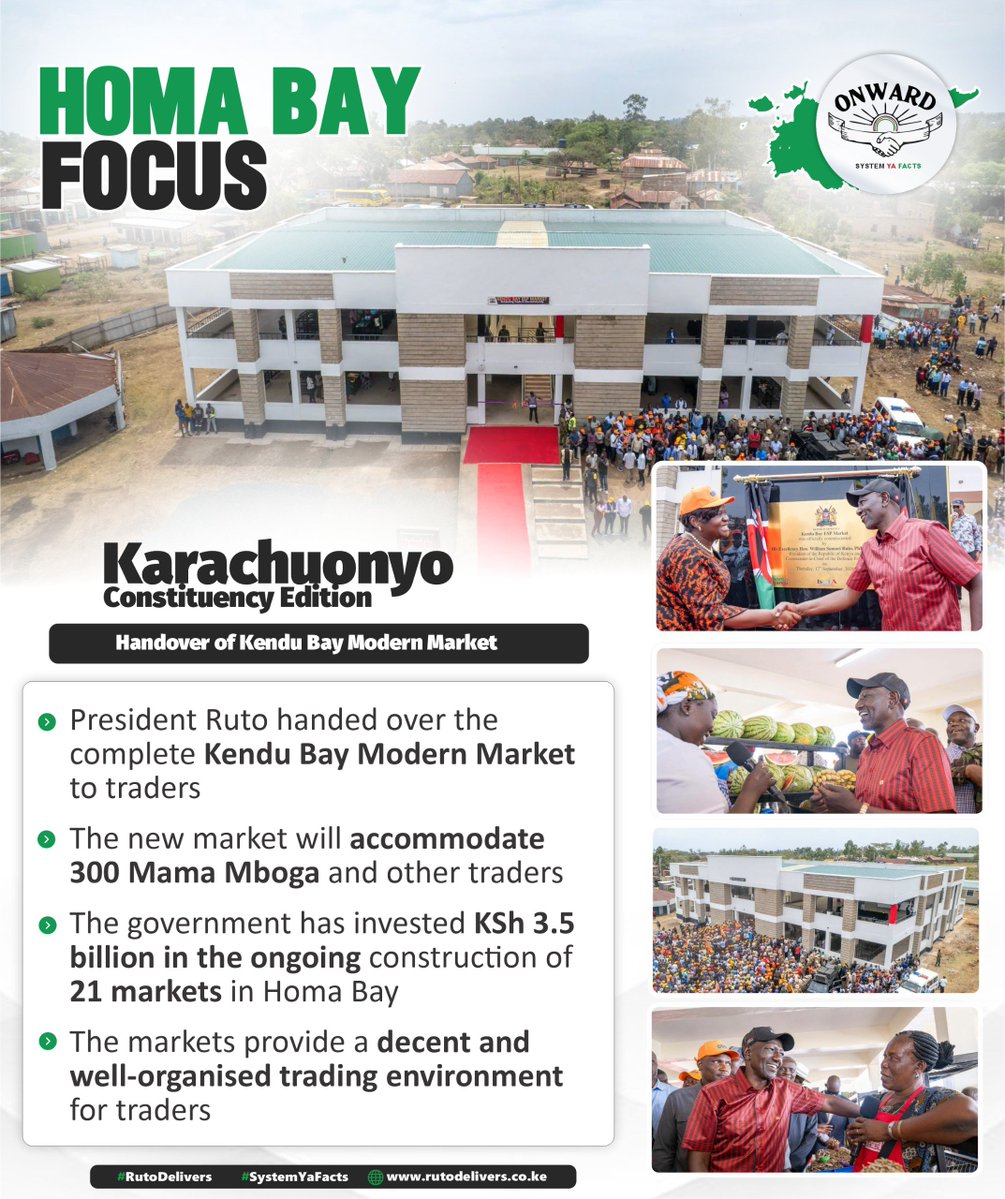 tiara_Gina254's tweet photo. A new down for homabay traders. President Ruto delivering on his promises. #kazibilabreaks #migorifocus #RutoDelivers https://t.co/m2WxaOp4WE