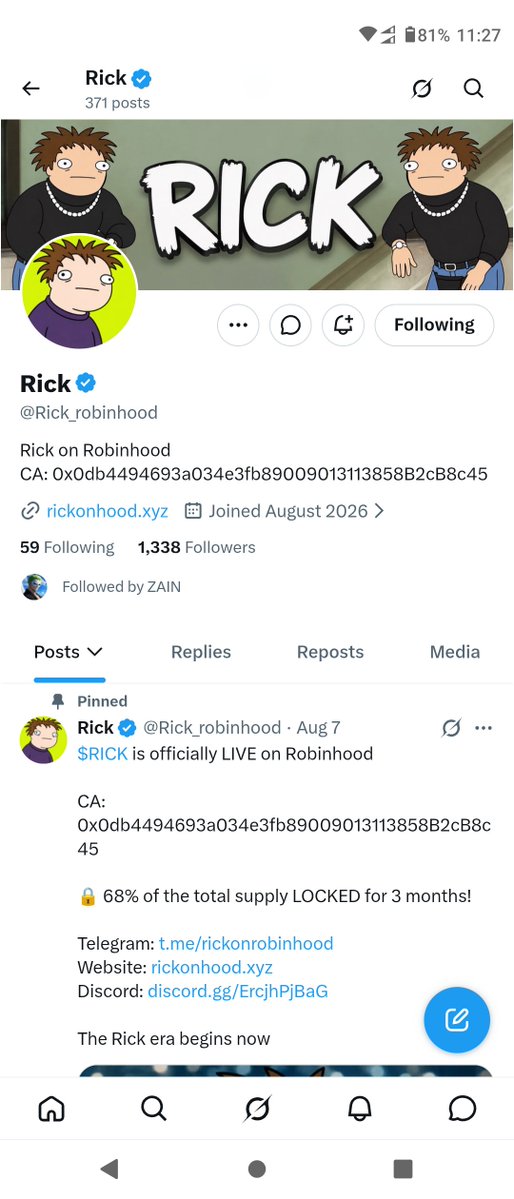 AceVibeX's tweet photo. @Rick_robinhood 1338 followers congrats Rick.

@blazewin_ @0xAlex_BTC @felix https://t.co/VWPgUG9eo5