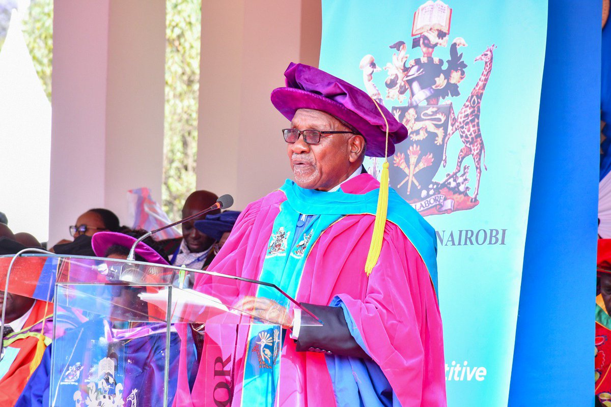UoNbuiltenviron's tweet photo. I hereby reaffirm the Councils support to the management team that we have put in place. “Jahazi Letu Halitaenda Mrama, Nahodha Yuko Imara”. We are getting there, let us all work. Chair of the Council Prof. Chacha Nyaigoti. #UoNGraduation. @uonbi
#UoNClass2026 #WeAreUoN #SiniUoN https://t.co/9vqmWF49Lk