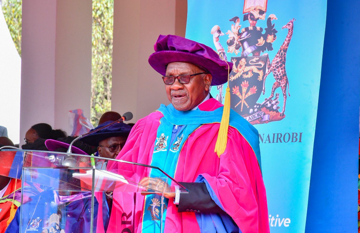 UoNbuiltenviron's tweet photo. I hereby reaffirm the Councils support to the management team that we have put in place. “Jahazi Letu Halitaenda Mrama, Nahodha Yuko Imara”. We are getting there, let us all work. Chair of the Council Prof. Chacha Nyaigoti. #UoNGraduation. @uonbi
#UoNClass2026 #WeAreUoN #SiniUoN https://t.co/9vqmWF49Lk