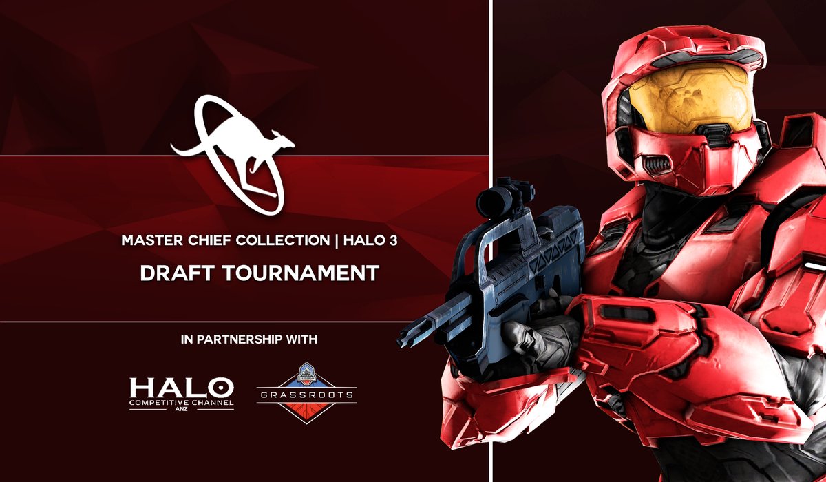 AUHalo's tweet photo. Halo Australia Draft tournaments are back! Over this weekend the ANZ Halo 3 community will battle it out.

Community streams will be available to watch live, through twitch and discord, this Saturday. Starting at 11:00am AEST https://t.co/ihO9c76Std