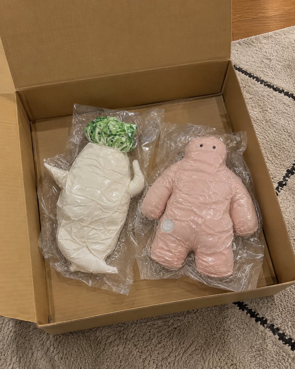 yuuna_realbuy's tweet photo. 旦那と「コレ可愛くね？」ってノリで買った大根と人型のクッションでそれぞれ日常風景撮って見せ合ってたら腹筋崩壊したから見てほしい🤣ベッドで寝かせたりご飯前に座らせたり、どこに置いても絶妙なシュールさでたまらんのよね！おうち時間やお出かけでクスッと笑いたい人はぜひお迎えしてみて (pr)