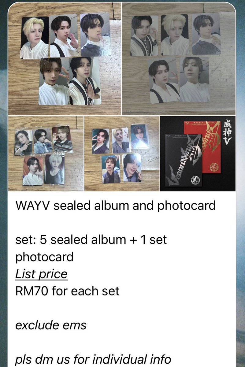 sherrylaa_'s tweet photo. if any 🇲🇾 interested to purchase #wayv photocard &amp; album from 🇰🇷, may contact me via dm 🥰

or join my channel telegram :)

#pasarwayv #pasarnct #pasarnctmy https://t.co/JtaGs0GeVH
