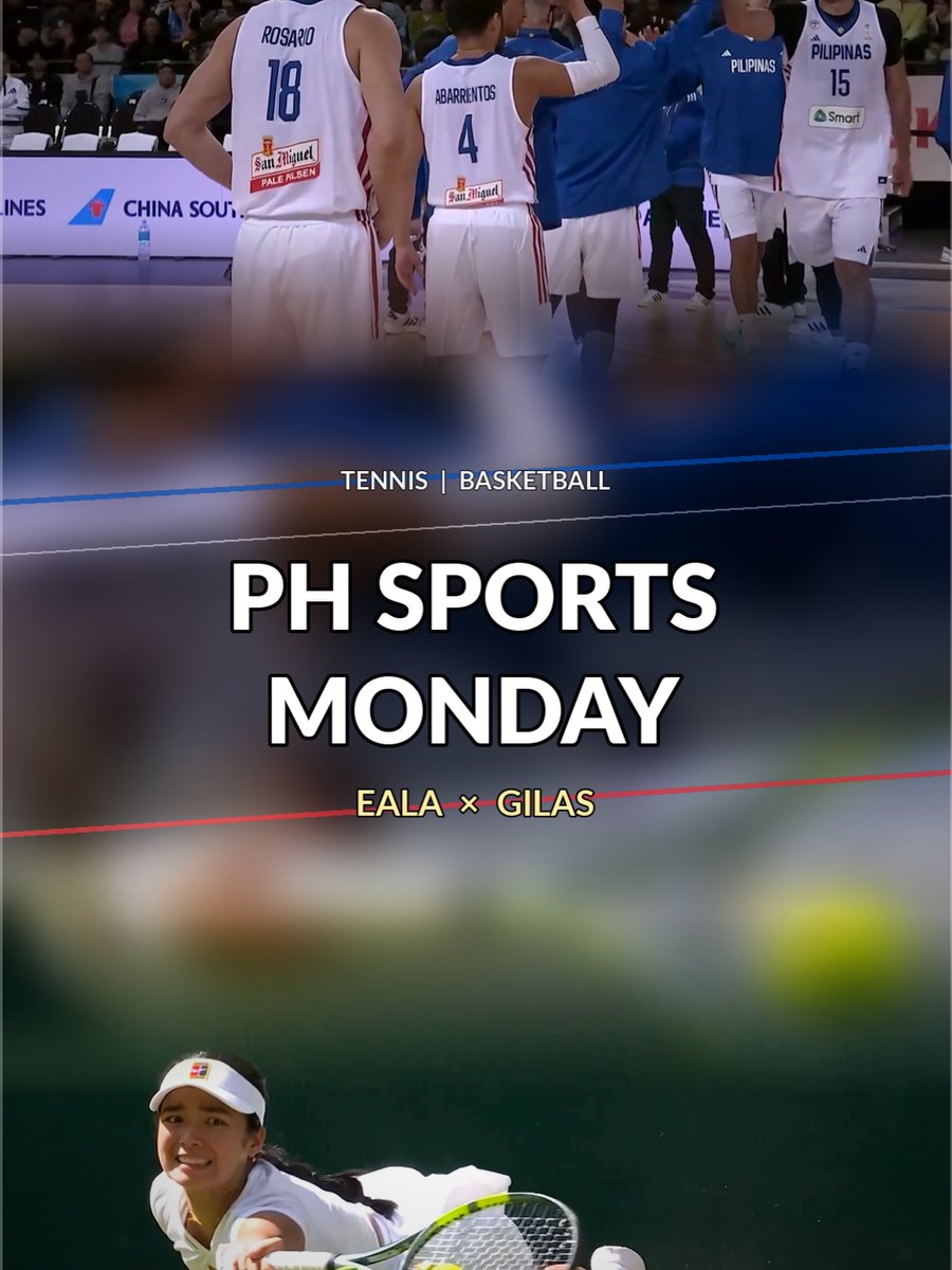 SharylWinbbg's tweet photo. Big Monday for Philippine sports: Alex Eala at Wimbledon and Gilas vs. Australia in the World Cup Qualifiers. Cancel the calm—we’re booked, bothered, and emotionally invested. https://t.co/7jeg4zA0cZ