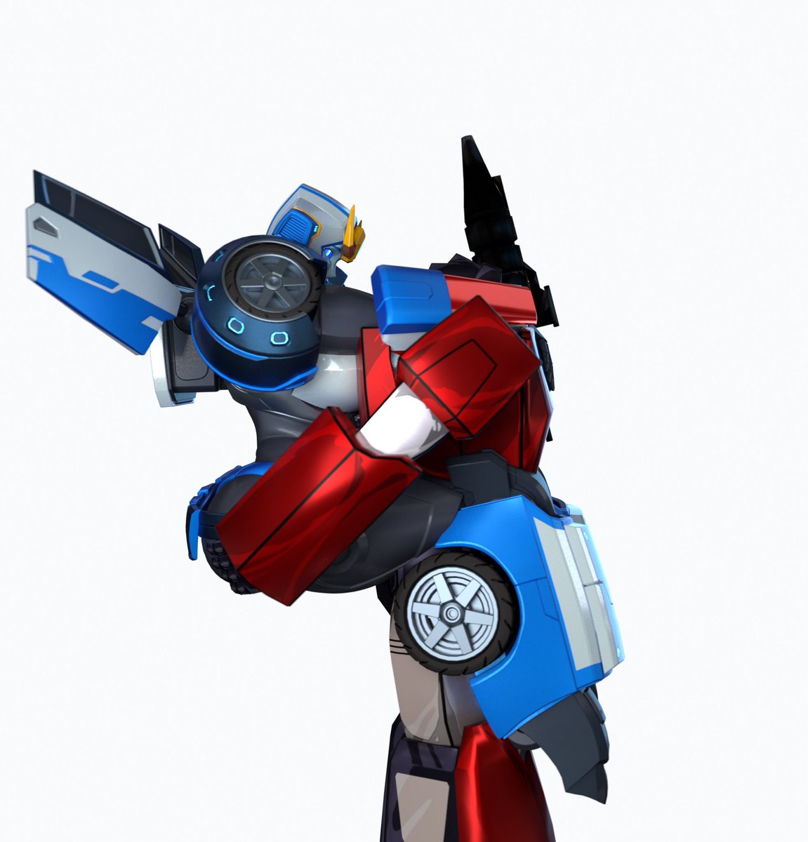 UPerson38388's tweet photo. Well here’s another one ( I’m going to bed now ) 
Strongarm model by @TRAWERT1 
Somehow sideswipe can grab a big heavy girl
#Transformers #Blender #NSFWart #R34 https://t.co/CsC5K9CYv9