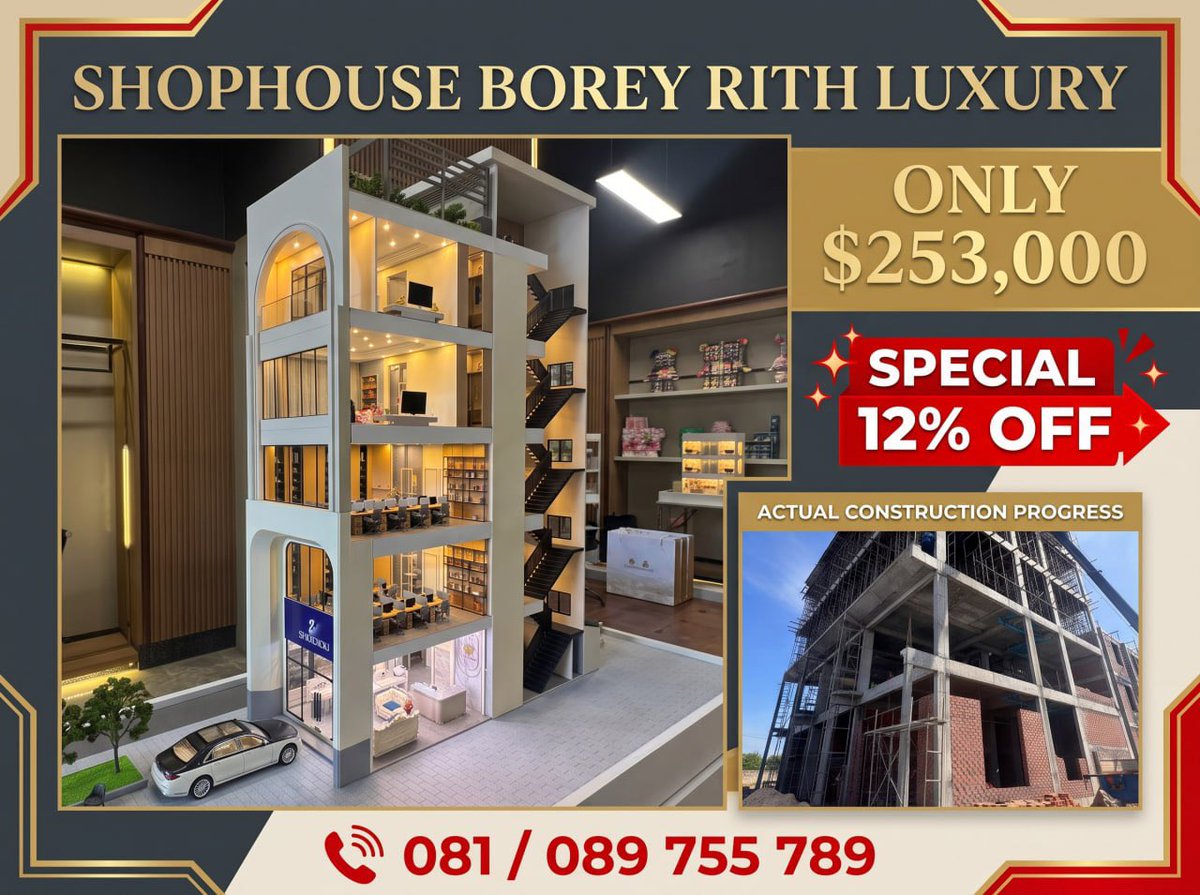 VannakLim's tweet photo. Shophouse Borey Rith Luxury 📌Toul Sang Kea https://t.co/iDNv931QhI