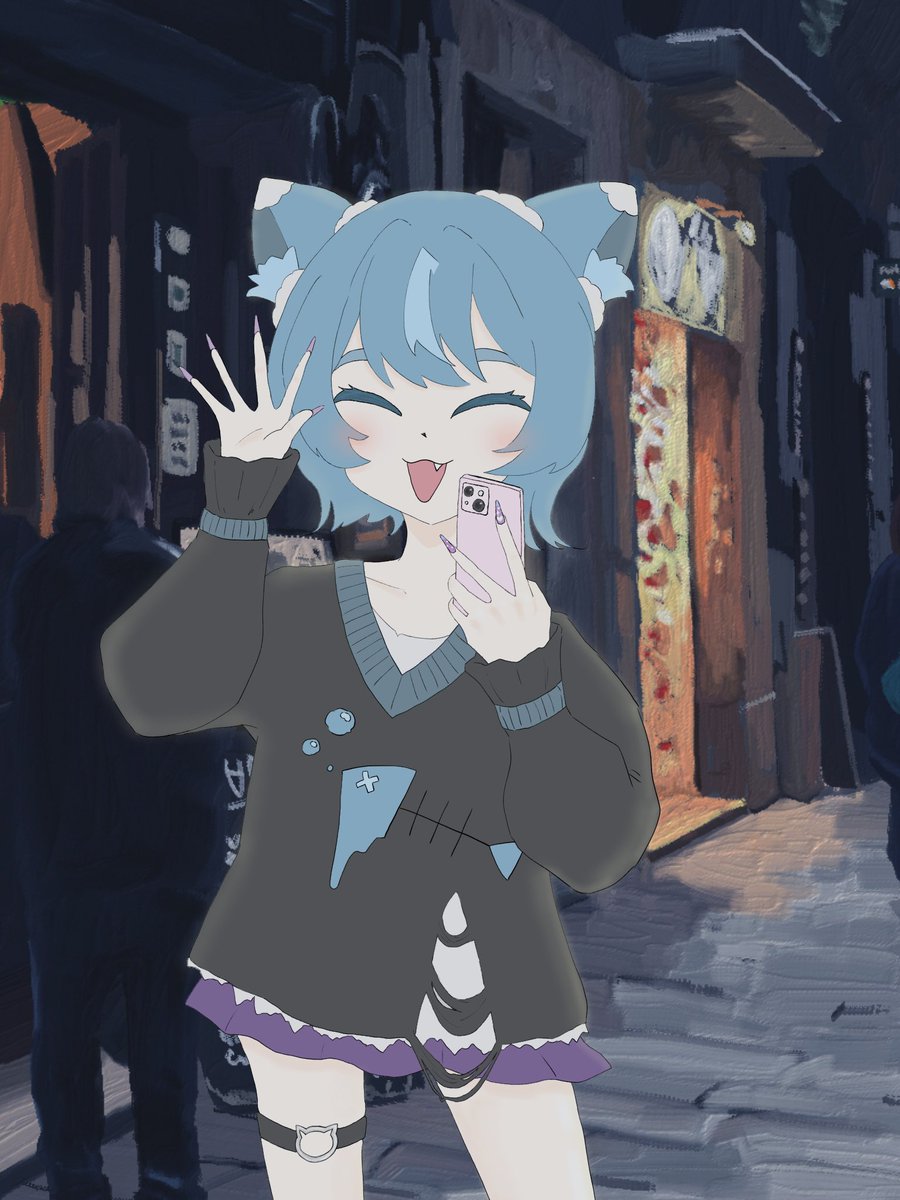 mugi_muni's tweet photo. 「うぉーい！こっちこっち〜！」 https://t.co/xA2RM69oq2