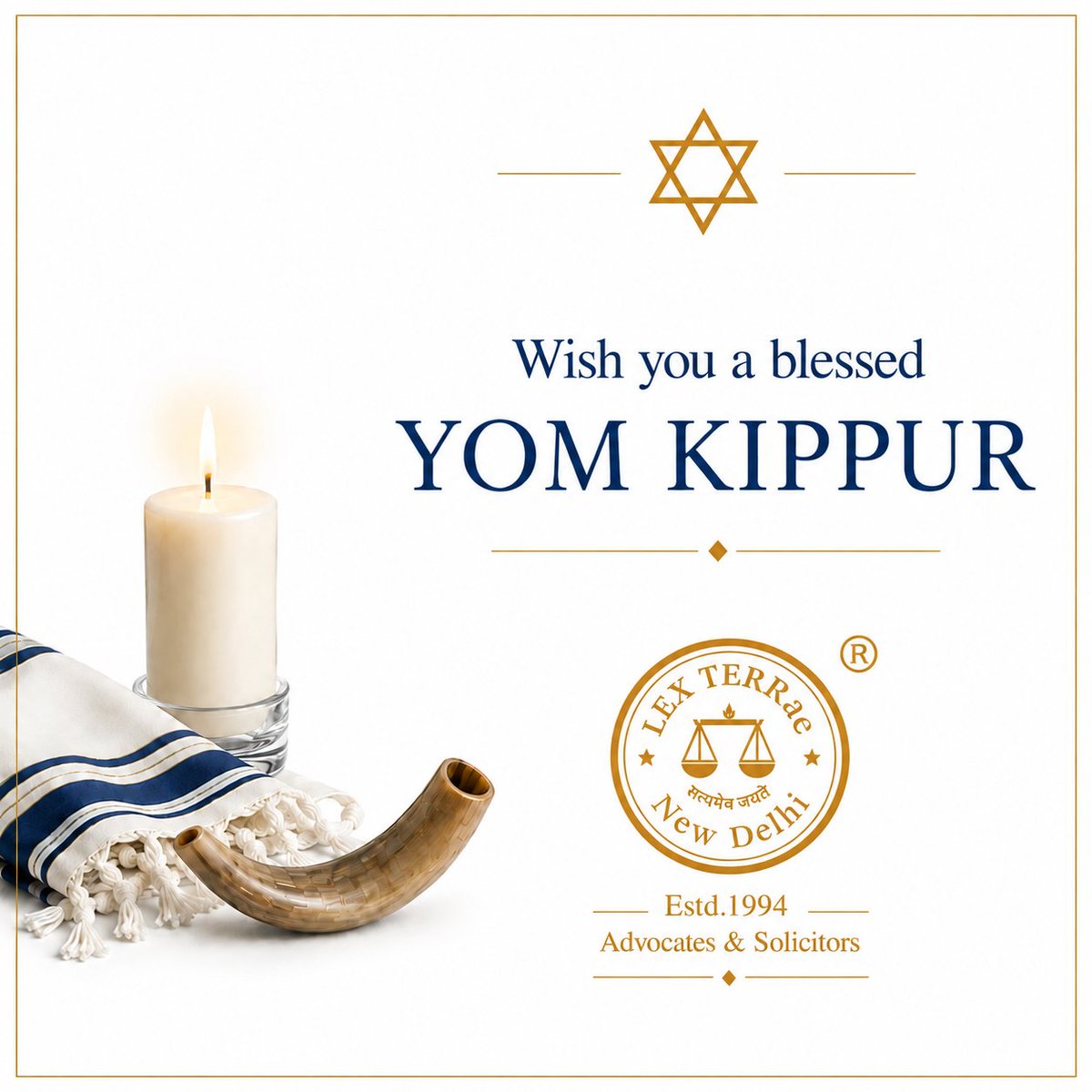 2LexTerrae's tweet photo. Yom Kippur, a Day of Reflection, a sacred time dedicated to quiet introspection and renewal. We join in honoring deep spirit of humility, accountability and peace. We extend our heartfelt wishes for a meaningful fast and a year defined by health & harmony. G'mar chatima tova.

#YomKippur #YomKippur2026 #DayOfAtonement #GemarChatimaTova #TzomKal #HighHolyDays #DaysOfAwe #YamimNoraim #LexTerrae #LegalCommunity #GlobalCommunity #DiversityAndInclusion #CulturalAwareness #ReflectionAndRenewal #PeaceAndHarmony #Humility

@MEAIndia @IsraelinIndia @2LexTerrae @toajaytyagi @totyagiakash @NikunjAroraa @Sheetal01474473