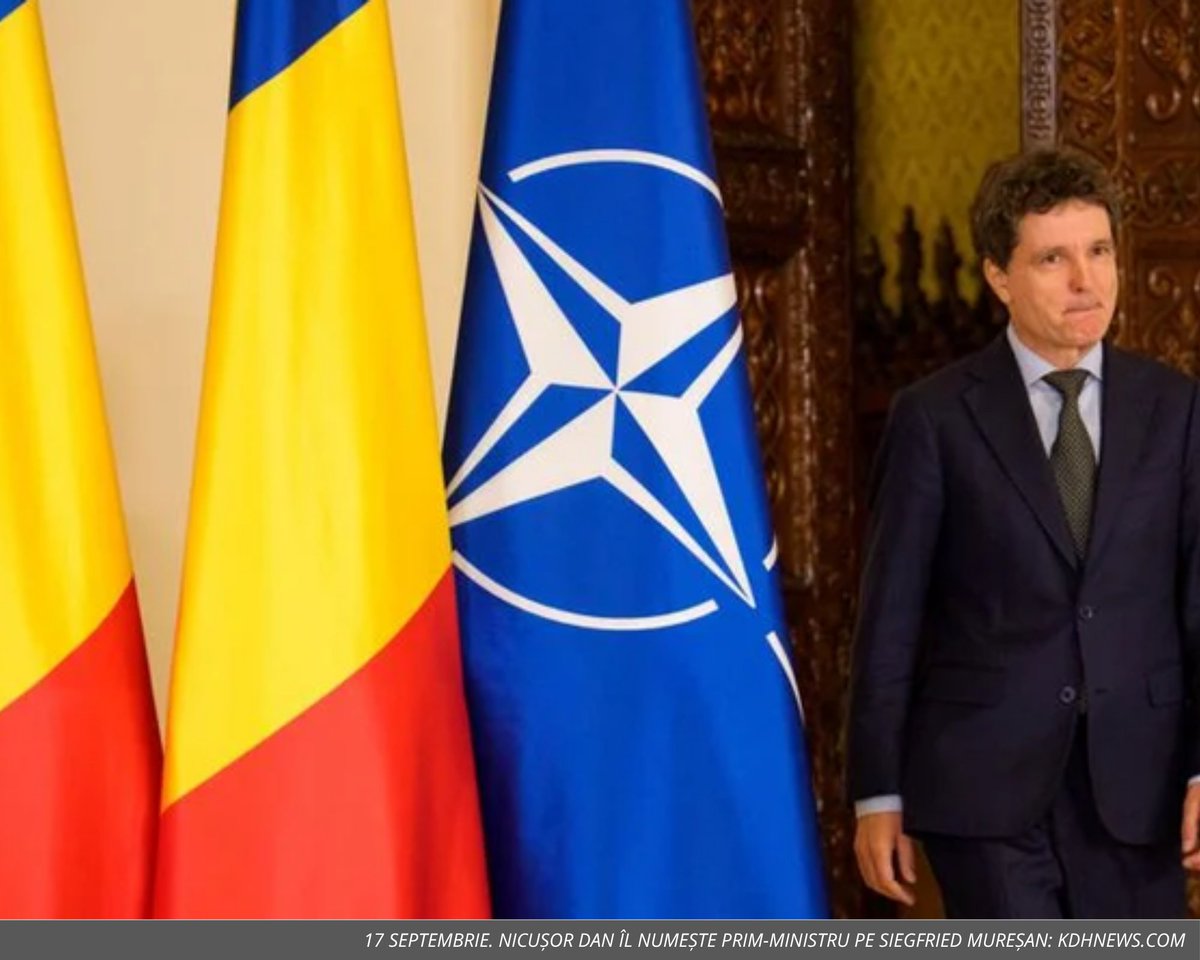 MarieInRomania's tweet photo. Un negociator al bugetului UE la Palatul Victoria? Nicușor Dan îl propune pe Siegfried Mureșan, europarlamentar PNL. După patru luni de criză, nu există o majoritate clară. Acesta are la dispoziție 10 zile pentru a forma un guvern.

#România #Europa #PrimMinistru #Mureșan https://t.co/r5heVXLN0D