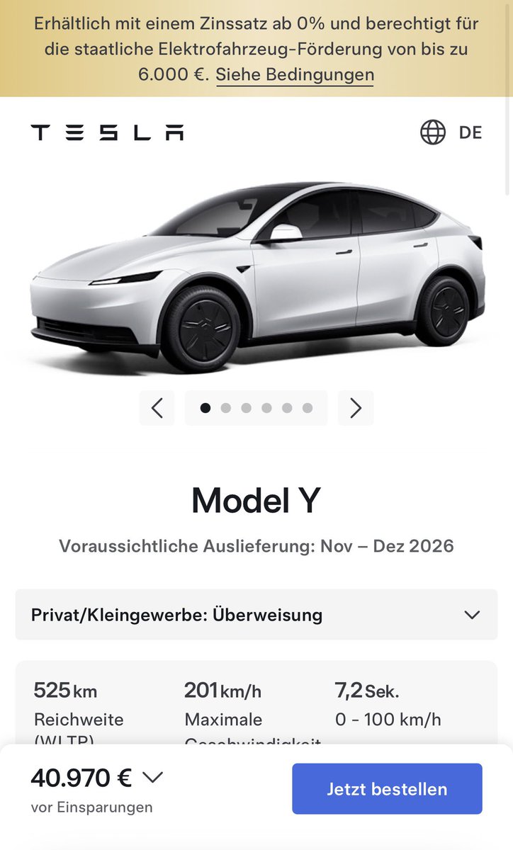 cpp_th's tweet photo. Freunde schreiben:
„Bonus weg — zu spät.“

Stimmt. Seit dem 15.09.
2.000 € weniger Nachlass
beim Model Y Hinterradantrieb.

Bei uns war der Bonus trotzdem nie der Dealbreaker.

Zwei Kindersitze.
Echte Monatskosten.
Alltag, der funktioniert.

Aktionen enden.
Die Rechnung bleibt.

Würdet ihr wegen 2.000 €
nochmal umdenken —
oder war die Entscheidung sowieso klar?
#Tesla