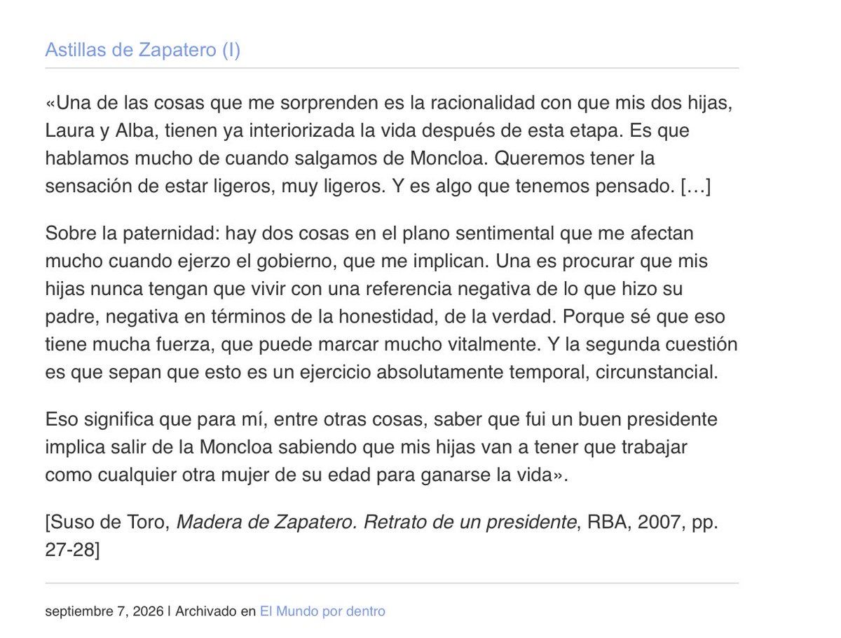 cayetanaAT's tweet photo. Esta cita de Zapatero. 

Vía @arcadi_espada https://t.co/kssdEf8a9S