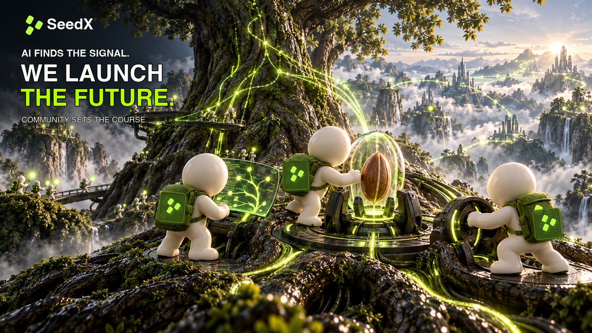 SeedX_CN's tweet photo. The next breakout project may still look like a seed.

AI finds the signal. The community chooses the course. SeedX launches it toward the future.

If you could send one idea forward today, what would it be?

#SeedX #AI #Web3 #Onchain https://t.co/QQ1fxc8TMk