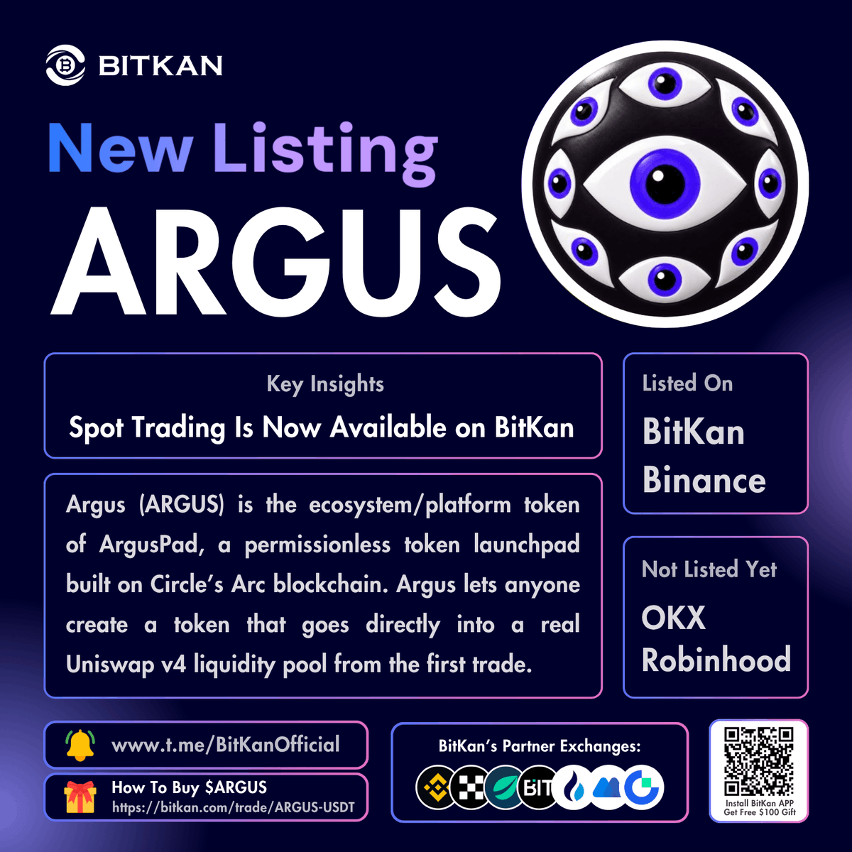 BitKanOfficial's tweet photo. π₯ New Listing: @Arguspad #ARGUS spot trading pair is now available for trade on BitKan Crypto Exchange
$ARGUS Spot Trading Pair:
https://t.co/dEm0xhxNXU
Official #BitKan Announcement
https://t.co/nPlPvcYoSy
Free $100 New User Sign-Up Gift:
https://t.co/41X7Ajq1D2 https://t.co/jleaedRlee