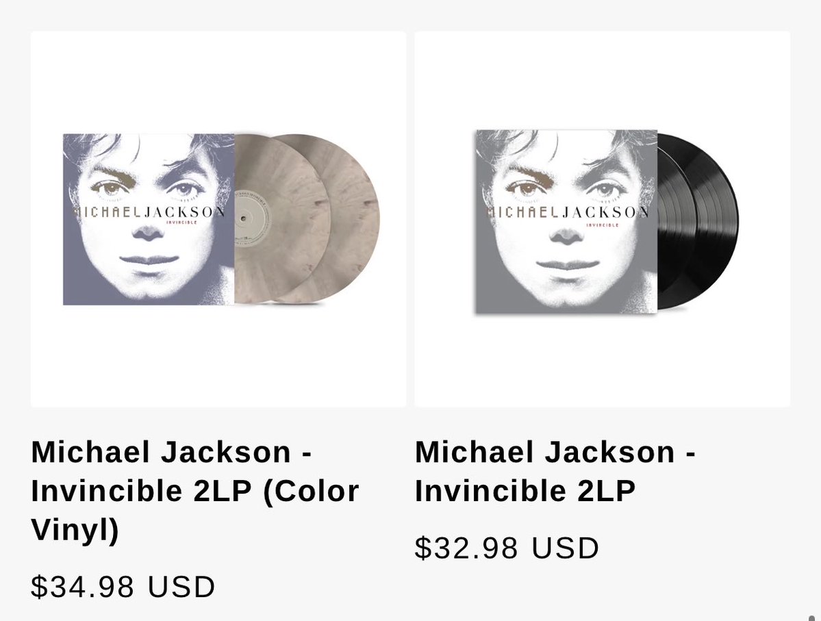 Quote31490249's tweet photo. Two different vinyl variants for Invincible, Sony’s official website lists the release date for November 15 2026 https://t.co/JvDbGK2xNe