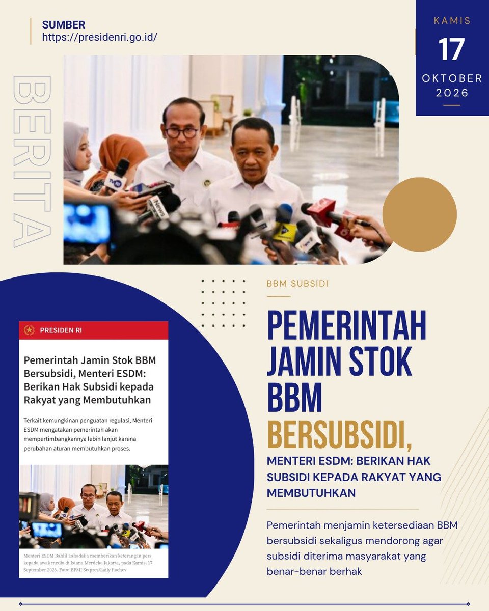 Keysarainey1's tweet photo. Semua pihak bekerja dengan satu tujuan: menjamin setiap kebijakan betul-betul memberikan manfaat nyata bagi orang banyak.

Kabar Buat Kita https://t.co/C8t4fuqGgz