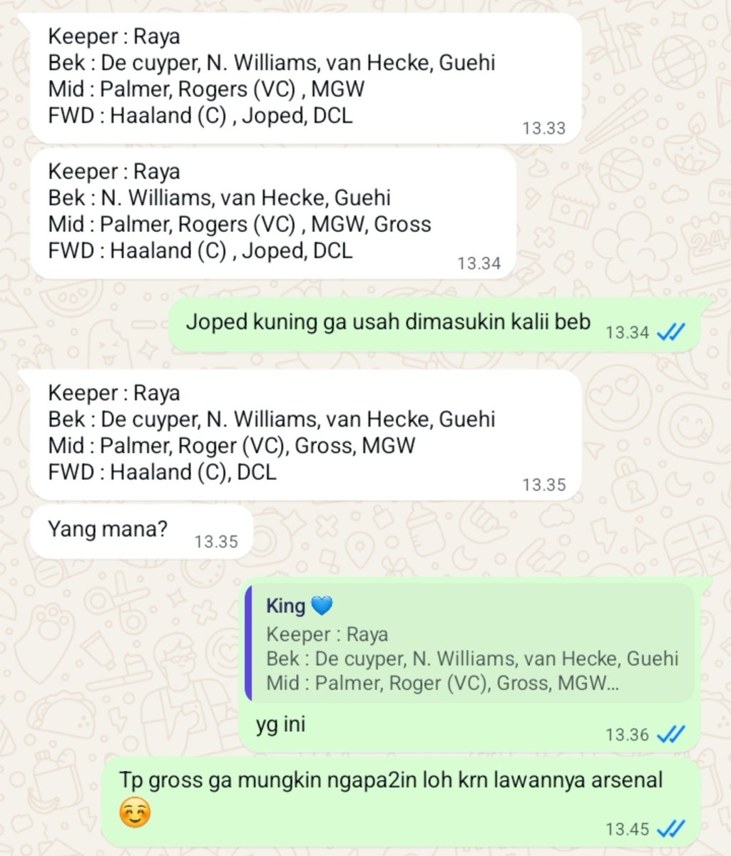 widessss_'s tweet photo. Suami ngetik ga kelar - kelar kirain hal penting. Ternyataaaa ya Allah lagi kerja malah disuru mikirin FPL 🤣 https://t.co/rFOlqemhoo