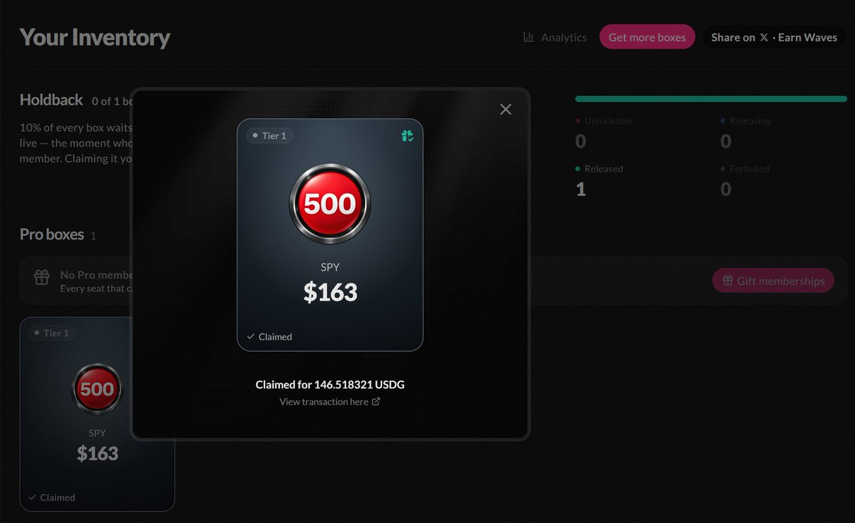 XNXX_EN's tweet photo. I just opened my first Surf Mystery Box and got $163 in tokenized SPY stocks.

That honestly changed how I look at the subscription cost.

> Surf Pro is $228/year, so if the box hits the minimum $163 value, the remaining cost is effectively around $65 for a year.

> For Surf Max, it’s $2,388/year with a minimum $1,780 box value → around $608 remaining.

Of course, the stock value isn’t a guaranteed cash refund and can move with the market.

What I find more interesting is that the box also connects to Waves Season 2:

🌊 Pro: 3,500 Waves for opening the box
🌊 Max: 42,000 Waves

Self-activation can bring the total to 7,000 / 84,000 Waves, while gifting to an eligible user can reach up to 14,000 / 168,000 Waves if the activity requirements are met.

And no, I wouldn’t treat this as a guaranteed airdrop. @Surfdeveloper hasn’t promised one.

For me, the interesting part is simply getting a market research tool I already use, some tokenized stock exposure back, and Waves on top of that.

That makes the subscription math a lot more interesting.

#SurfAIMysteryBox #SurfAI