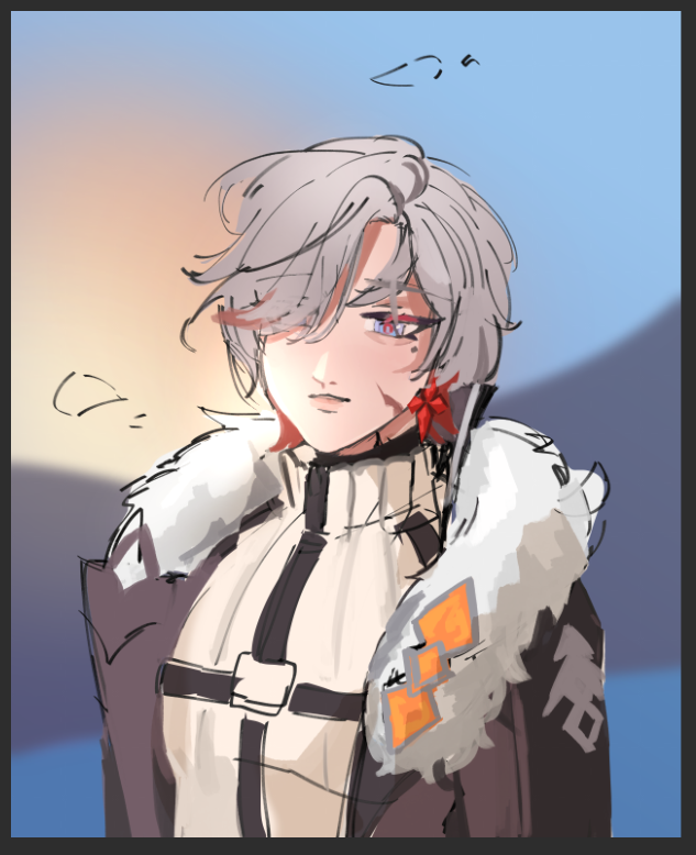 starlairrr's tweet photo. trying to get out of months worth of art block but its not really working,,, im probably gonna send him to the void https://t.co/igY5aoqol0