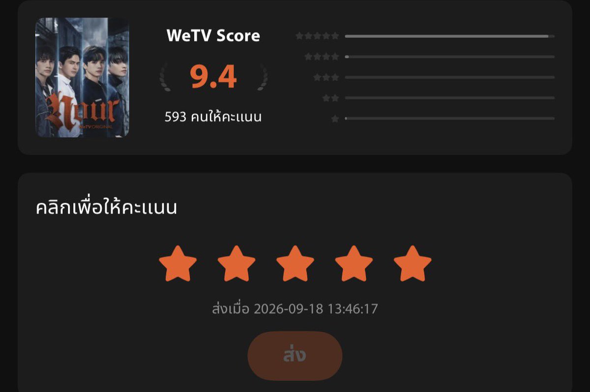 TJarunya's tweet photo. ให้คะแนนในแอปแล้วนะ  55555

อยากให้เรื่องนี้แมส ต้องทำอย่างไงอีก  พร้อมสนับสนุน  😆😆😆

 ต้องดู #NOURTheSeries 👈🏻ที่ #WeTV พุธ 20:00
#NOURTheSerie https://t.co/6F4vhUPfuH
