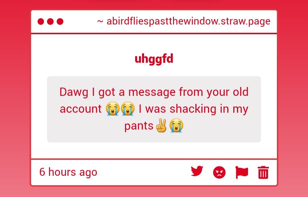 abirdfliespast's tweet photo. IM SORRY my old acc is still hacked and i dont think i'll ever get it back..
again if anyone sees this and follows my old acc (@/mothinacage), block it immediately https://t.co/lIKIRh1pwr