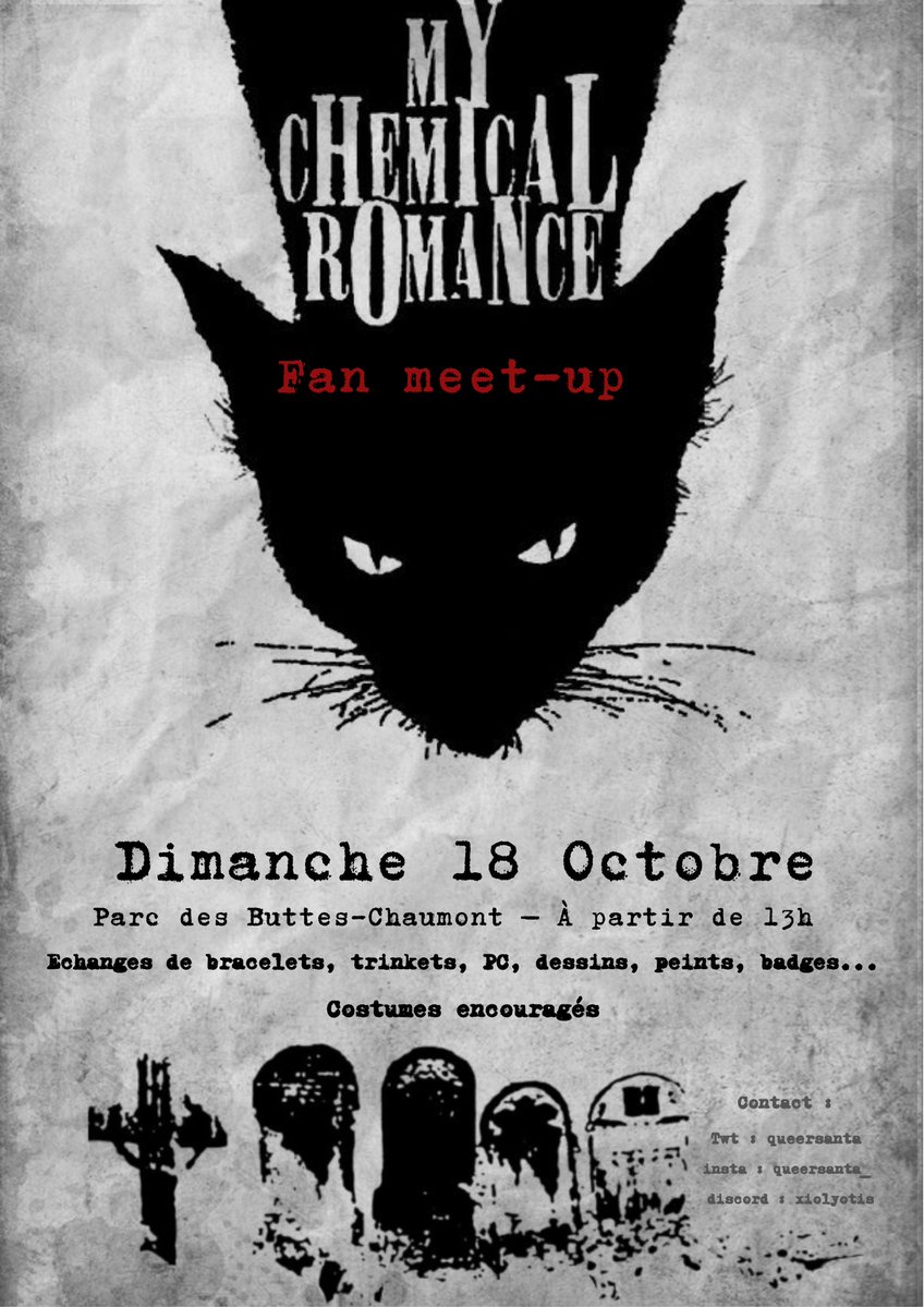 queersanta's tweet photo. Avis à tout les fans de MCR français !! https://t.co/4OEFRhJ9CY
