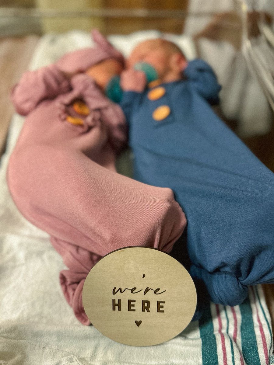 drdomreyes's tweet photo. Sebastian Christopher &amp; Sofia Claire have made their grand entrance. Sweet babies couldn’t wait to meet us. They’re doing absolutely great, and so is Maria, who’s finally getting some much deserved rest. Welcome to the team, babies. Mommy and Daddy love you.

- Matti https://t.co/miG3o4wBIS