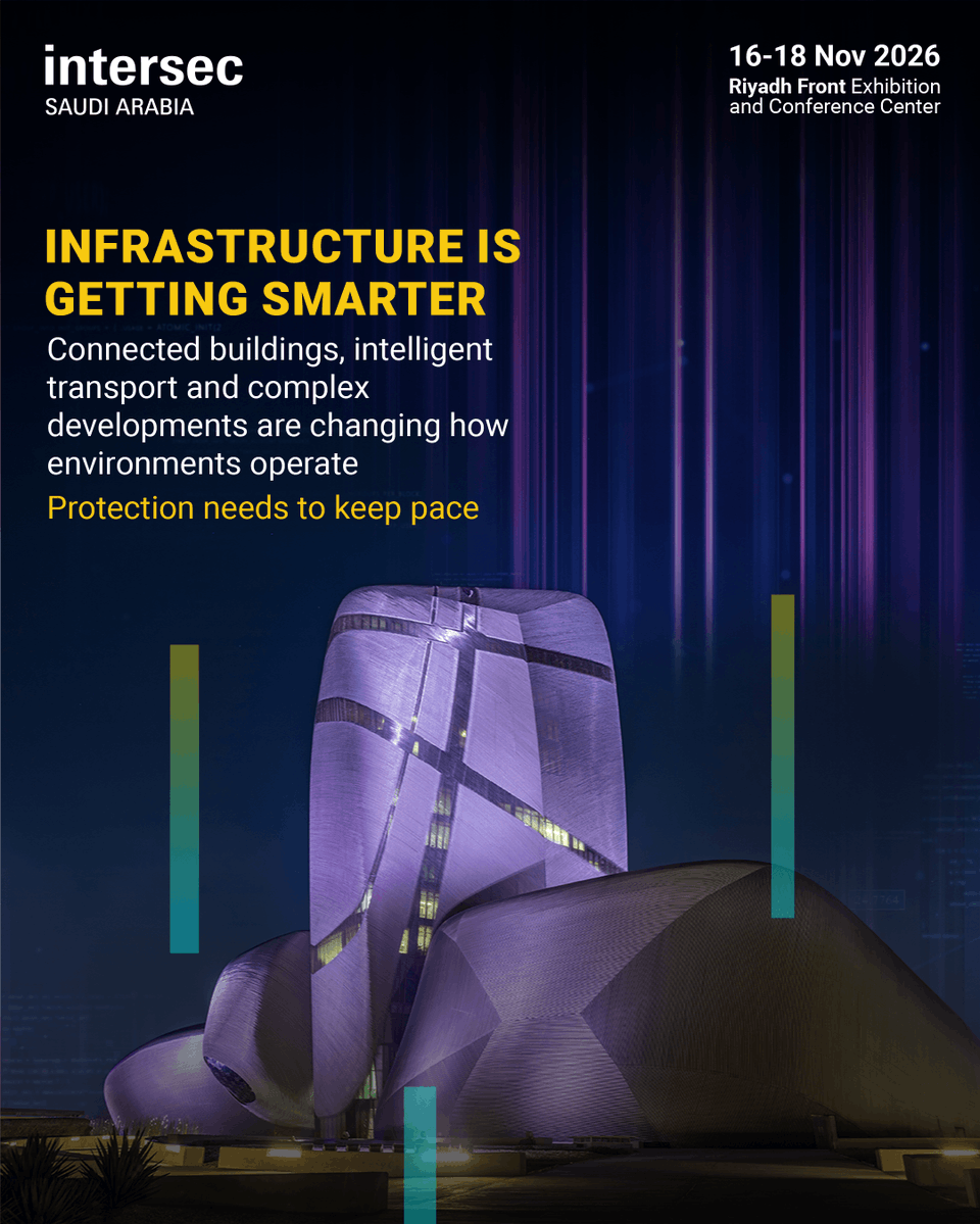 intersecksa's tweet photo. Business challenges are evolving. Discover the technologies, solutions and expertise helping organisations stay ahead and prepare for what comes next at Intersec Saudi Arabia 2026.

16–18 November 2026  | Riyadh Front
Register to visit
https://t.co/kdxmBcoUcu https://t.co/1SzorZTEOX