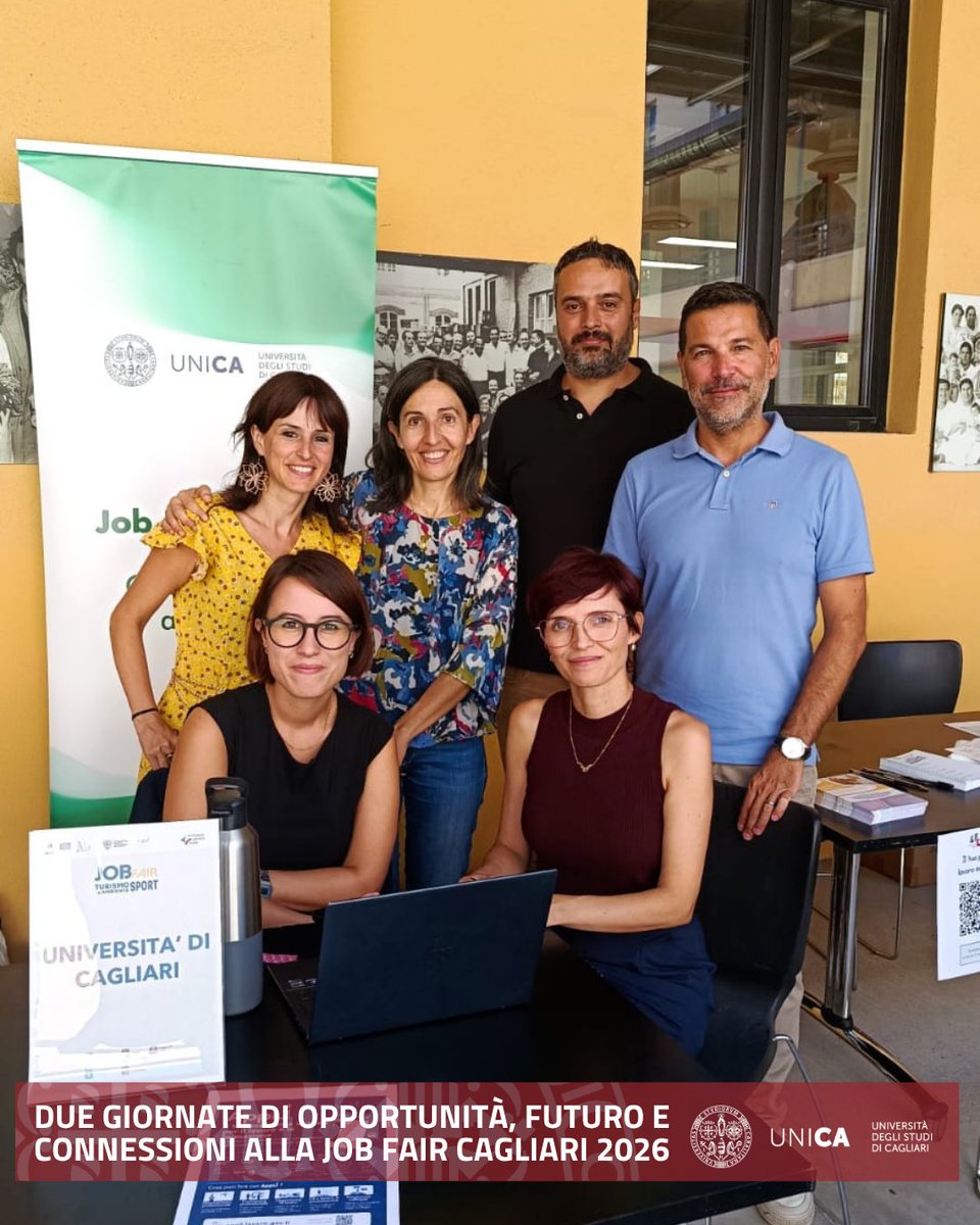 univca's tweet photo. Due giornate di opportunità alla Job Fair Cagliari 2026 a Sa Manifattura! 🚀

Il team di Job Placement UniCa è stato in prima linea per offrire info e consulenze personalizzate a studenti e giovani sul mondo del lavoro.

#JobPlacementUniCa #UniCa #JobFair2026 #Cagliari #Lavoro https://t.co/D0NOp5yfZT
