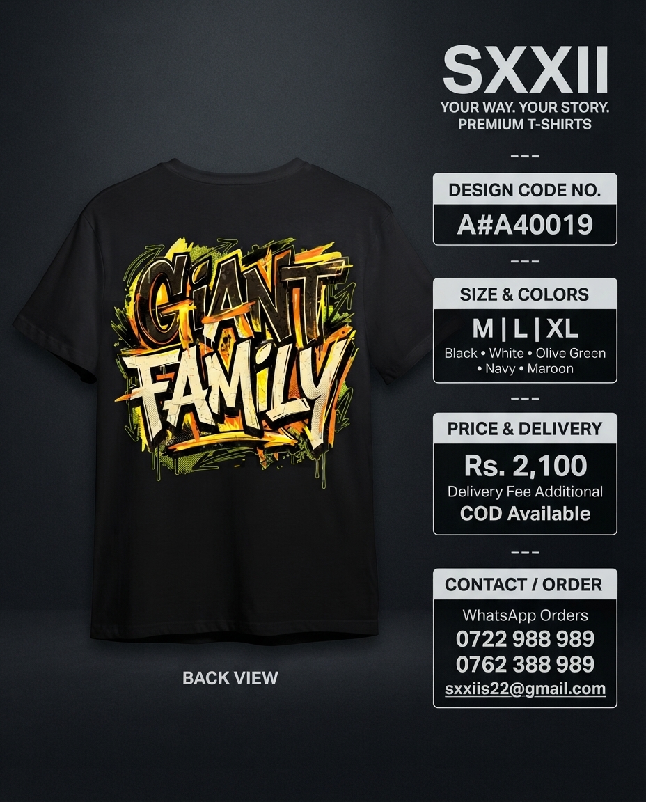 SSanga22's tweet photo. Code No. A#A40019 
🎨 **NEW DESIGN—AVAILABLE NOW*
📐 **A4 PRINT** 
💎 **180 GSM | 100% COTTON**
 📏 **SIZES: M | L | XL*
🎨 **5 COLORS AVAILABLE**
  0722 988 989 / 0762 388 989  
📧 [sxxiis22@gmail.com]  
🚚 **Delivery Fee Additional** 
  #S22 #PremiumTShirts #streetwear #SXXII https://t.co/QWSTRRS8bP