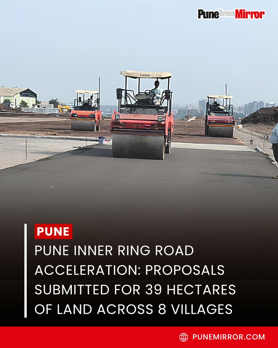 ThePuneMirror's tweet photo. Land acquisition for Pune's proposed 83.12-kilometer inner ring road is gathering momentum, with proposals for 39 hectares across eight villages in Pune Municipal Corporation (PMC) limits submitted to the district administration. The administration aims to complete land acquisition for these areas within the next three to four months, covering Wadachiwadi, Pisoli, Yewalewadi, Gujar-Nimbalkarwadi, Mangadewadi, Bhilarewadi, Ambegaon Khurd, and Jambhulwadi. PMC has sanctioned ₹1,088 crore for land acquisition in its jurisdiction, while four of the villages fall under Town Planning (TP) schemes, which will streamline the process.

Overall, the ₹25,159.88-crore project requires acquiring 734.90 hectares of land across 44 villages in PMC, PMRDA, and Fursungi-Uruli Devachi areas. The total budget includes ₹6,928.57 crore for land acquisition and ₹18,239.32 crore for construction. To minimize land acquisition hurdles, a 5-to-6-kilometer tunnel is planned between Shivane-Warje and Bhugaon.

#PuneRingRoad #PuneInfrastructure #LandAcquisition #PuneNews #PMCUpdate