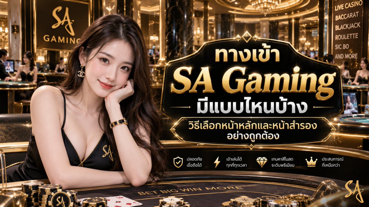 SAGAMING_CASINO's tweet photo. ทางเข้า SA Gaming มีทั้งหน้าหลักและหน้าสำรอง เลือกใช้อย่างไรให้ถูกต้อง พร้อมวิธีตรวจสอบลิงก์ก่อนเข้าสู่ระบบ

อ่านต่อได้เลย >> https://t.co/YwGEng6iGF

สมัครเลย > > https://t.co/nlRtV6Sf5F

#sacasino #เว็บตรง #เครดิตฟรี #คาสิโนออนไลน์ #sagaming #sagame https://t.co/SJZoObVjue