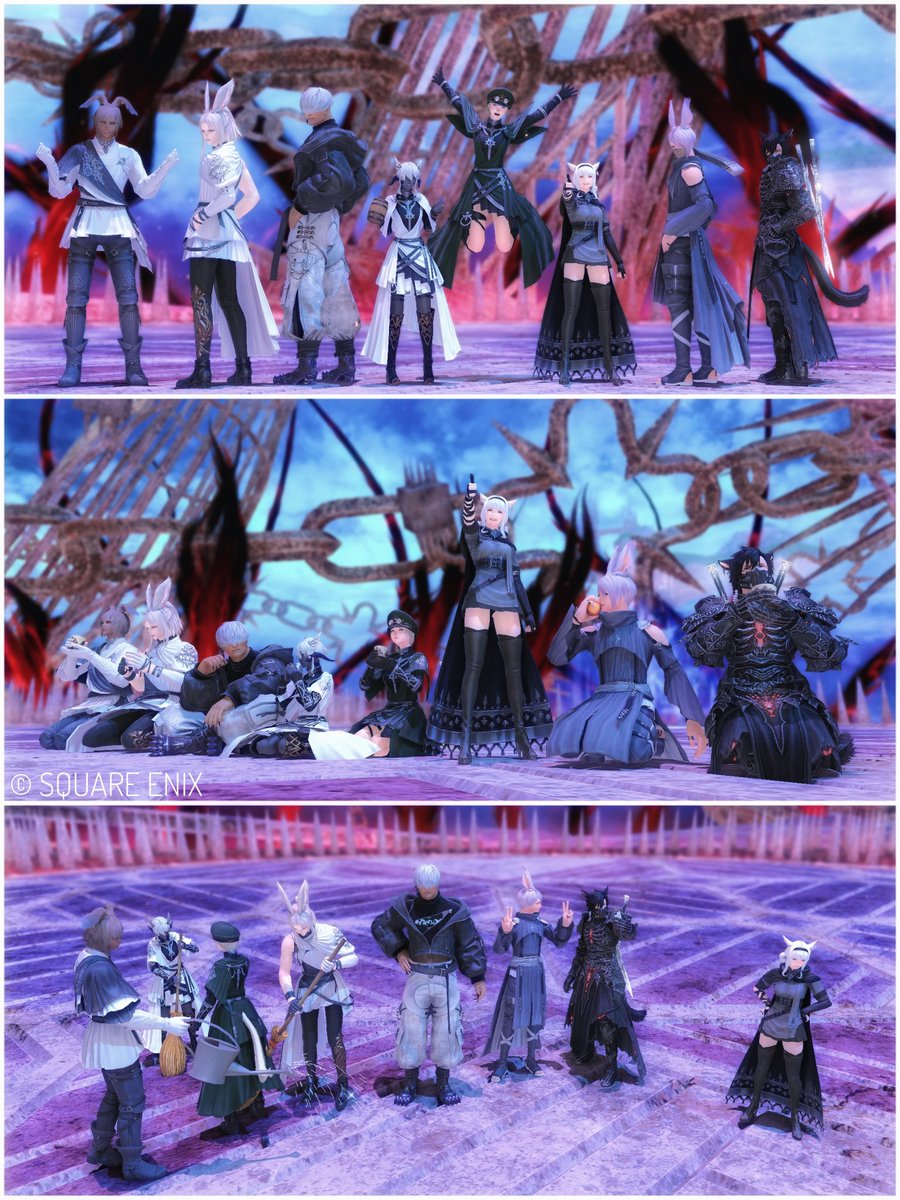 Leeja_FFXIV's tweet photo. 昨夜、辺獄周回に参加させて頂きました！
段々と目的がチェストとかよりフレームインになりつつあって笑ったꉂ🤣𐤔
皆さん楽しい時間をありがとうございました！
また遊んでください(ㅅ ´꒳` ) https://t.co/XQdxm9ewOB